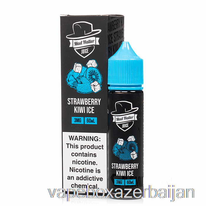 Vape Smoke Strawberry Kiwi ICE - Mad Hatter - 60mL 0mg